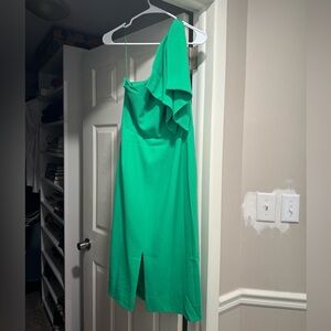 Adrianna Papell formal dress. Size 6, just below the knee, one shoulder.